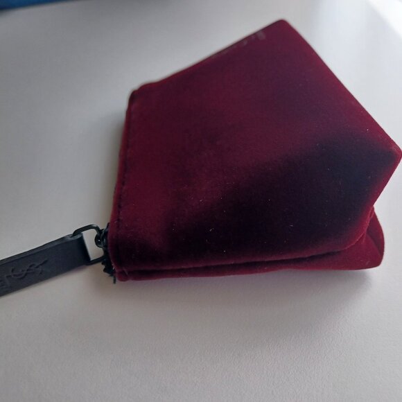 YSL Yves Saint Laurent Mini Velvet Cosmetic Pouch / Bag - NEW - Picture 2 of 9